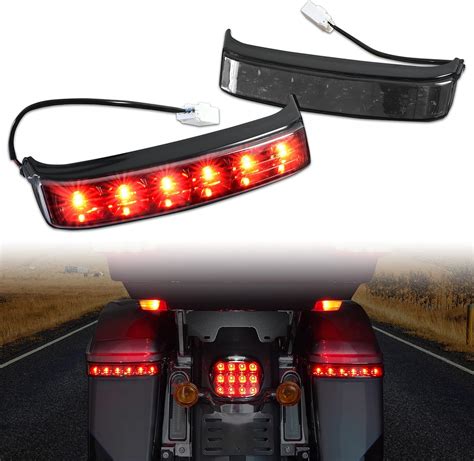 Veisutor Led Saddlebag Housing Tail Lights Run Brake Turn Signal Lights