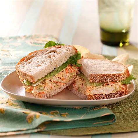 Cranberry Chicken Salad Sandwiches Recipe How To Make It Taste Of Home