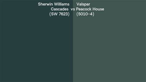 Sherwin Williams Cascades Sw Vs Valspar Peacock House