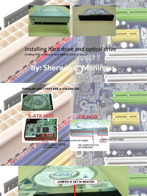 Installing Hard Drive and Optical Drive | PDF | Electrical Connector ...