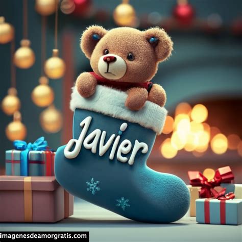 Imagenes Nombres 3d Navidad Osito 26