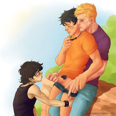 Rule 34 3boys Assisted Fellatio Bead Necklace Black Clothing Black Hair Black Tank Top Blonde