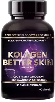 Kolagen Better Skin Kwas Hialuronowy 90 Tabl Intenson OPC Kolagen Cynk