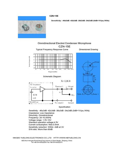 Technical Specifications and Performance Characteristics of the CZN-15E ...