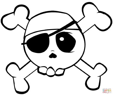 Pirate Skull Coloring Page Free Printable Coloring Pages