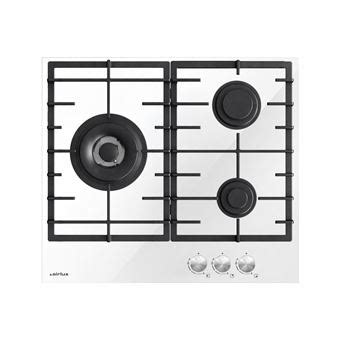 Airlux ATV63TWH Table De Cuisson Au Gaz 3 Plaques De Cuisson