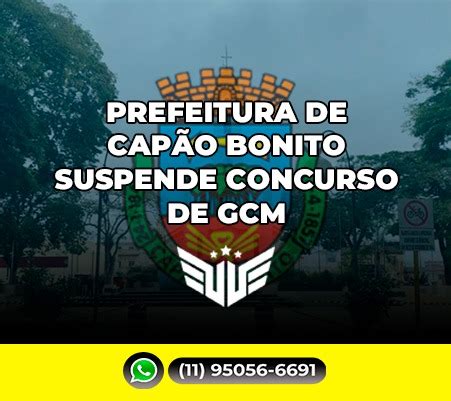 Concurso Gcm De Cap O Bonito Suspenso Loja Virtual