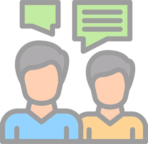 Face To Face Conversation Vector Icon Design 16390948 Vector Art at ...