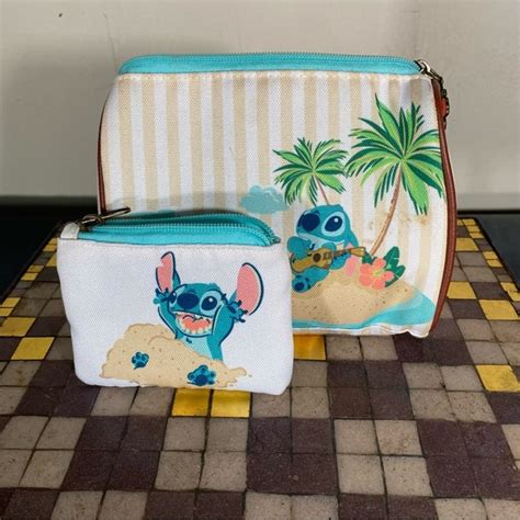 Bags Disney Loungefly Lilo And Stitch Makeup Bag And Coin Pouch Set