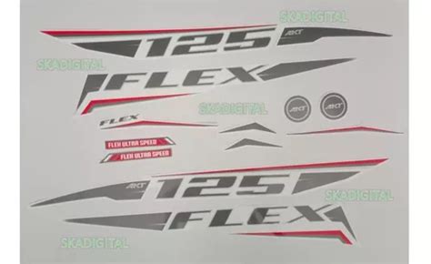 Kit Completo De Calcomanías Akt Flex 125 2018 Cuotas sin interés