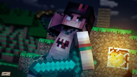 Download Cinema 4D Mojang Video Game Minecraft HD Wallpaper by atmocube