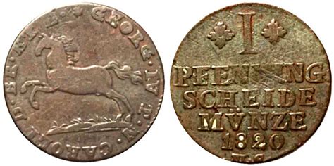 1 Pfenning George IV Duchy Of Brunswick Numista