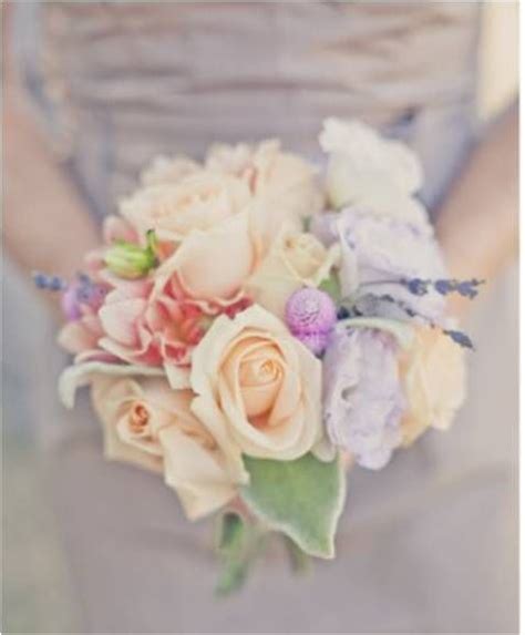 Lavender And Peach Bridal Bouquet Flowers Destination Wedding