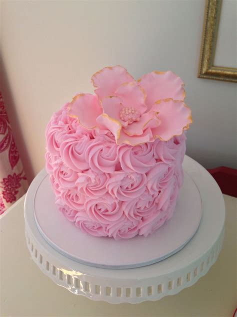 Pink Rosettes Cake By Amy Hart Pink Rosette Cake Rosette Cake Cake