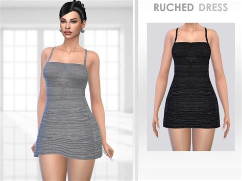 The Sims Resource Ruched Dress