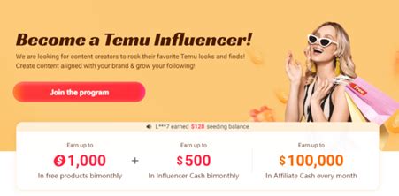 The Temu Influencer Program Updates Up To Worth Of Products And