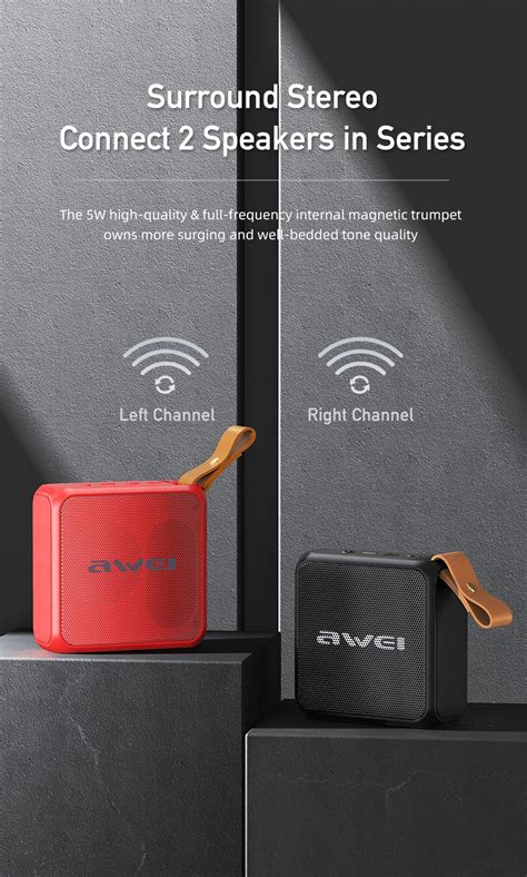 Awei Y Tws Portable Series Mini Portable Outdoor Wireless Speaker