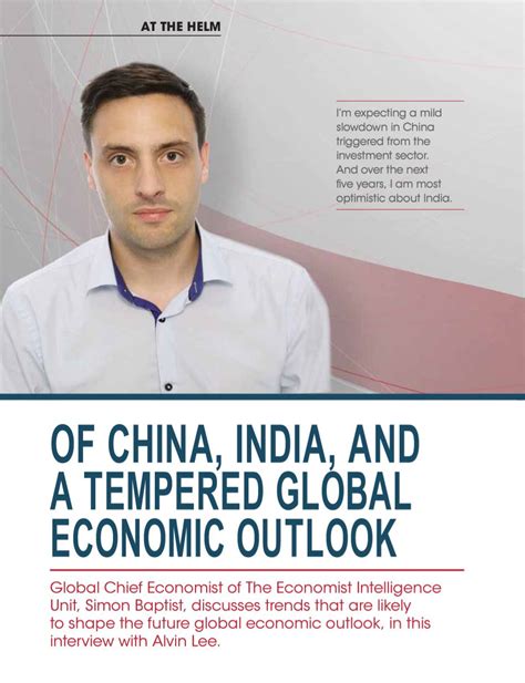 Global Economic Outlook An Interview With The Global Chief Economist