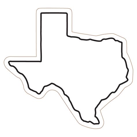 Outline Of Texas Map With A Star For Houston - ClipArt Best