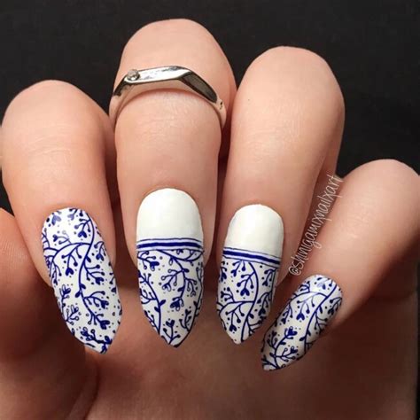 33 Porcelain Print Nails Mixed China Porcelain Print