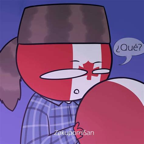 A Cartoon Character With A Canadian Flag Painted On His Face And The