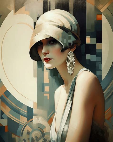 Art Deco Woman [1] Art Deco Woman Art Deco Paintings Art Deco Artwork