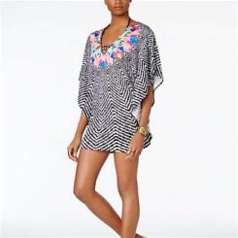 Bar Iii Swim Nwt Bar Iii Swimsuit Bikini Cover Up Tunic Mini Dress