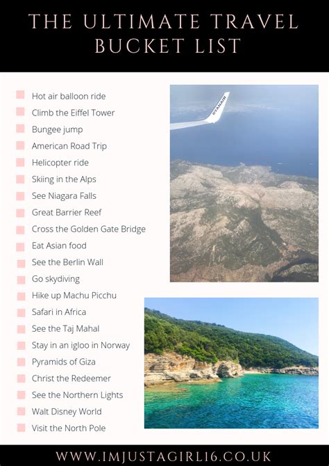 Travel Checklists Travel Bucket List Itineraries