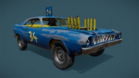 Demolition Derby Car - DownloadFree3D.com