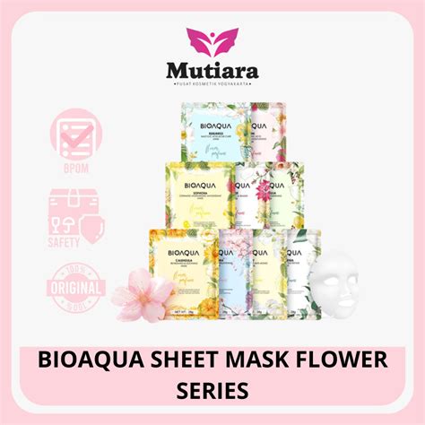 Jual BIOAQUA SHEET MASK FLOWER SERIES Shopee Indonesia