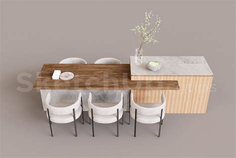 14910. Free Sketchup Dining Table Models Download