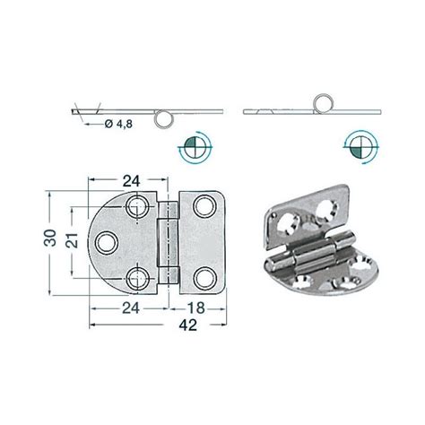 Charni Re Asym Trique Inox X De Bateau Camping Car