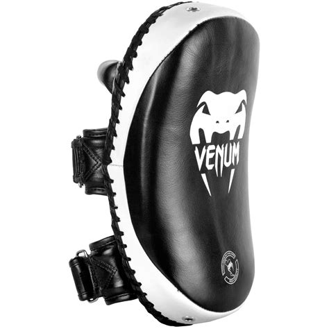 Venum Kick Pads Leder Black White 12678