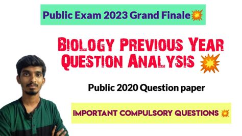 Th Biology Public Exam Question Paper Analysis Pyq Series