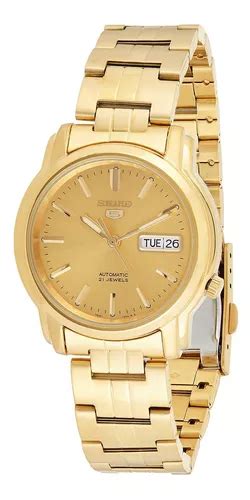 Reloj Hombre Seiko Snkk76 Automático Pulso Dorado En Acero MercadoLibre