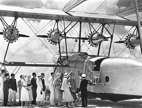 Passengers Are Seen Boarding The Same Plane In 1932 Dressed To The