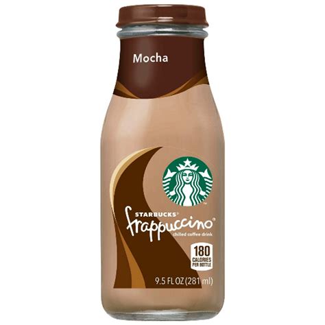 Starbucks Frappuccio Mocha Chilled Coffee Drink Glass Bottle 281ml