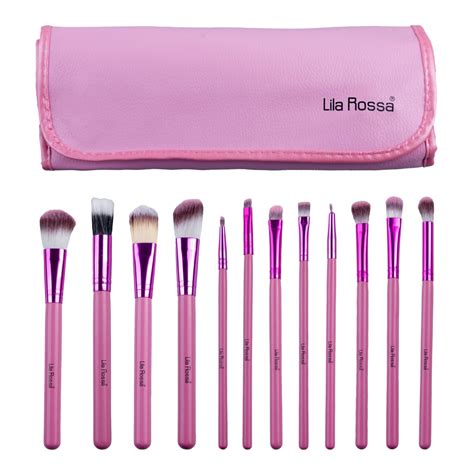 Kit Makeup Lila Rossa Shimmer Beauty Cu Trusa Farduri Set Pensule