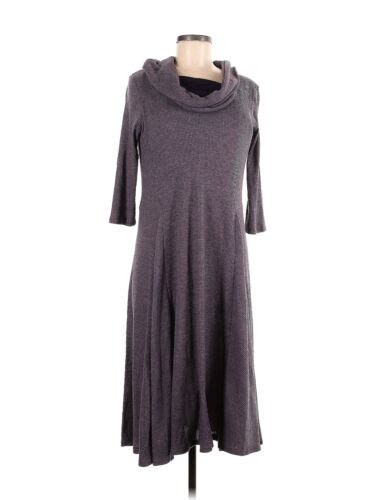 Amanda Lane Women Gray Casual Dress M EBay