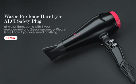 Mua Wazor Ionic Lightweight Hair Dryer 1875w Ceramic Powerful Blow Dryer Pro Ac Motor For Quick