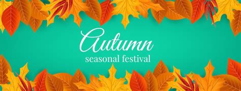 Free Vector | Autumn facebook cover with leaves