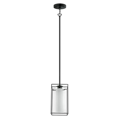 Eglo Loncino 1 6 In W X 1017 In H 1 Light Structured Black Open Frame Mini Pendant With Clear