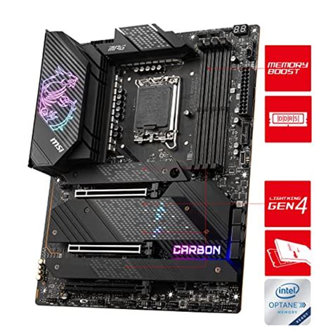 MSI MPG Z690 CARBON WIFI Gaming Mainboard unterstützt Intel