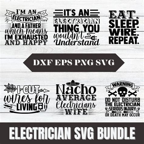 25 Electrician Svg Bundle Cricut Cut Files For Shirts Etsy