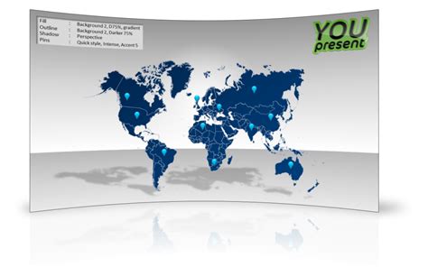 World Map Template for PowerPoint - YOUpresent