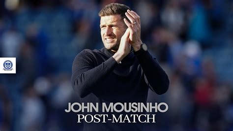 John Mousinho Post Match Pompey Lincoln City Youtube