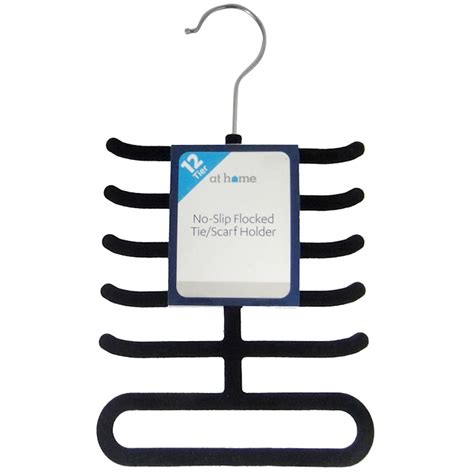velvet tie hanger black