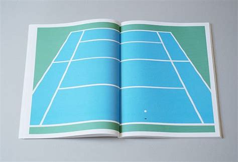 Tennis Court Book Design Graphic Design Typography Graphic Design