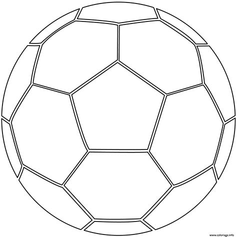 Coloriage Ballon De Foot Soccer Jecolorie