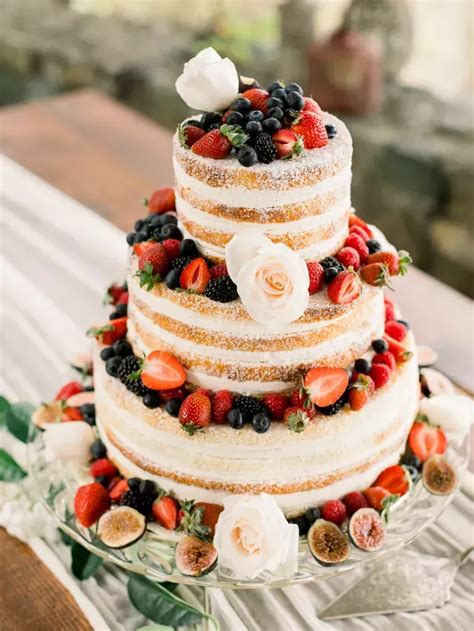 28 Naked Wedding Cakes That Prove Bare Is Beautiful Artofit